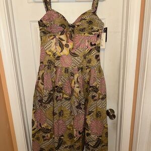 Floral Print Teri Jon Dress Size 14